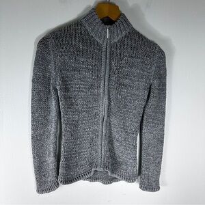 B Young Sigrid-Car Cardigan Zip Up Sweater Gray Size Small